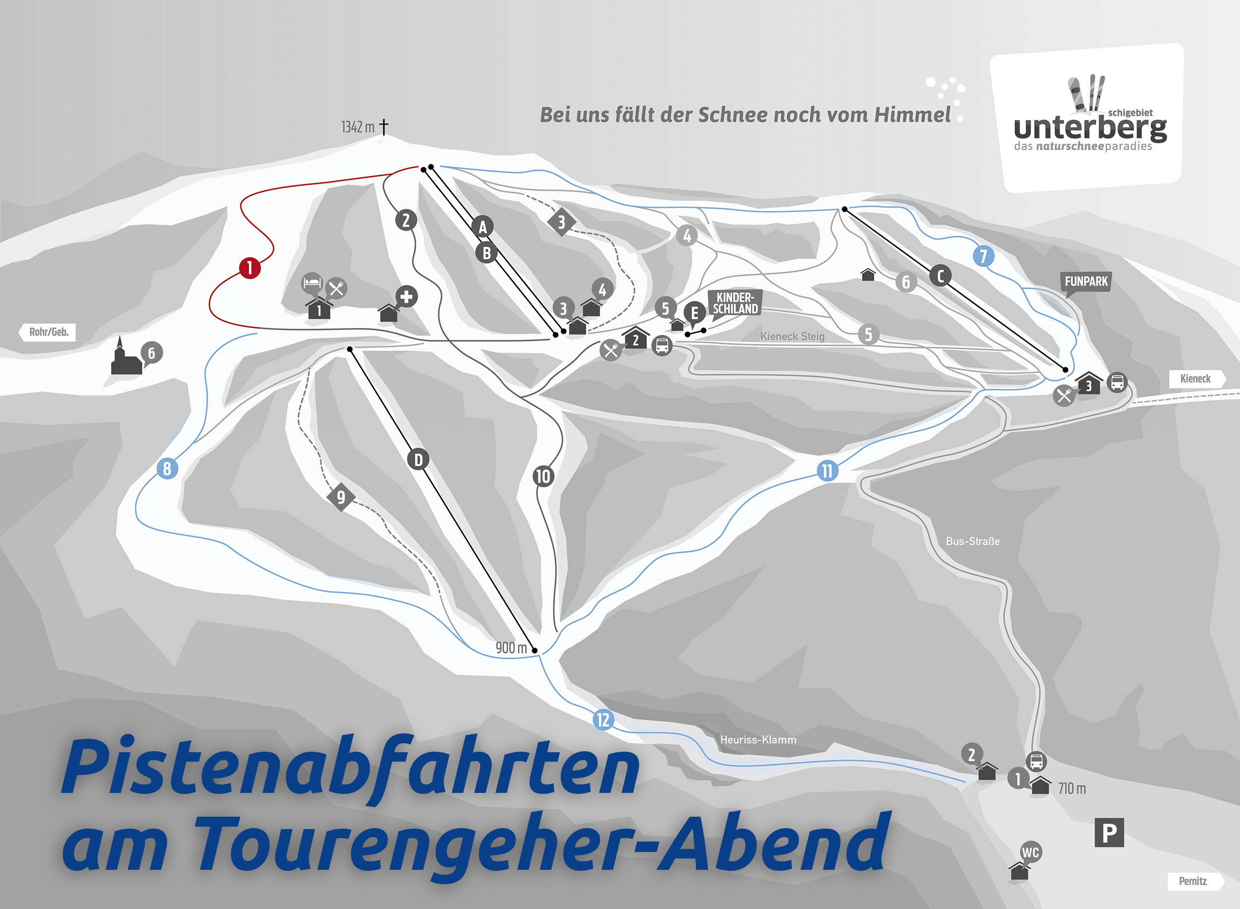 Pistenabfahrten für Tourengeher